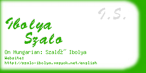 ibolya szalo business card